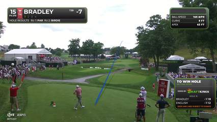 Keegan Bradley | Round 3 | 15th hole | Shot 1 | 2026 Travelers