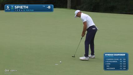 Jordan Spieth | Round 4 | 5th hole | Shot 5 | 2025 Wyndham