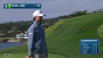 Min Woo Lee | Round 2 | 7th hole | Shot 3 | 2026 AT&T Pebble Beach