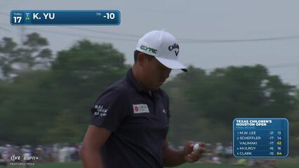 Kevin Yu | Round 4 | 17th hole | Shot 5 | 2025 Houston Open