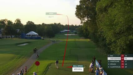 Max Greyserman | 2024 Wyndham | Round 4 | 15th hole | Shot 1