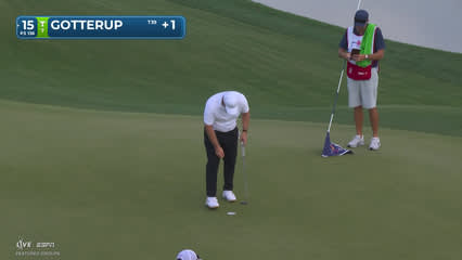 Chris Gotterup | Round 1 | 15th hole | Shot 3 | -1 