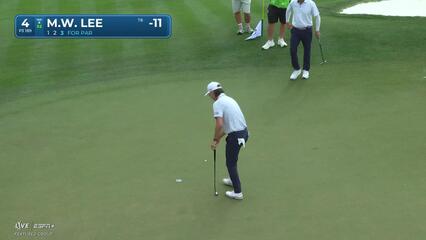 Min Woo Lee | Round 4 | 4th hole | Shot 3 | 2025 WM Phoenix Open