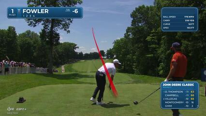 Rickie Fowler | Round 2 | 1st hole | Shot 1 | 2025 John Deere