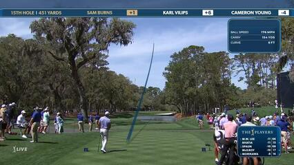 Sam Burns | Round 2 | 15th hole | Shot 1 | 2025 THE PLAYERS