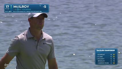 Rory McIlroy | Round 1 | 17th hole | Shot 3 | 2025 Travelers