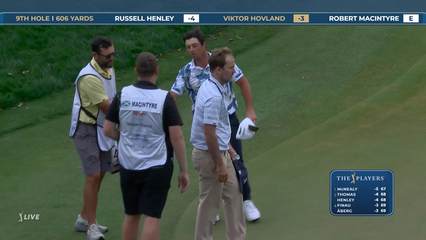 Viktor Hovland | Round 1 | 9th hole | Shot 5 | 2026 THE PLAYERS