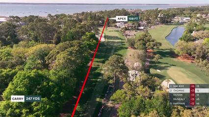 Justin Thomas | Round 3 | 16th hole | Shot 1 | 2025 RBC Heritage