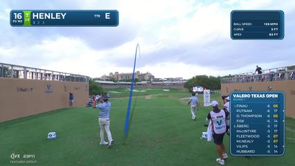 Russell Henley | Round 1 | 16th hole | Shot 1 | 2026 Valero