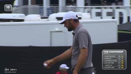 Scottie Scheffler | Round 2 | 18th hole | Shot 4 | 2025 TOUR Championship