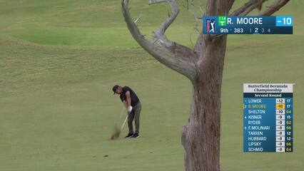 Ryan Moore | Round 2 | 9th hole | Shot 2 | 2024 Butterfield Bermuda
