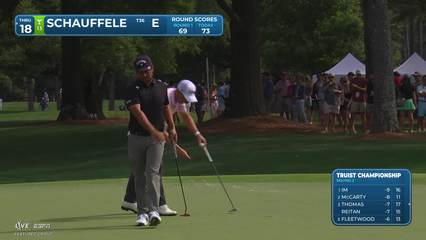 Xander Schauffele | Round 2 | 9th hole | Shot 4 | 2026 Truist Championship