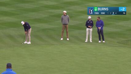 Sam Burns | Round 1 | 15th hole | Shot 3 | 2025 AT&T Pebble Beach