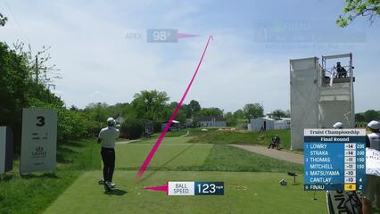 Tony Finau | Round 4 | 3rd hole | Shot 1 | 2025 Truist Championship