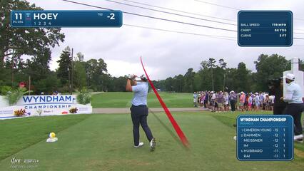 Rico Hoey | Round 3 | 11th hole | Shot 1 | 2025 Wyndham