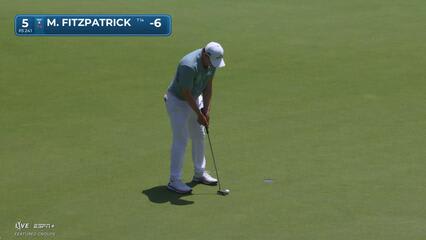 Matt Fitzpatrick | Round 4 | 5th hole | Shot 4 | 2025 Travelers