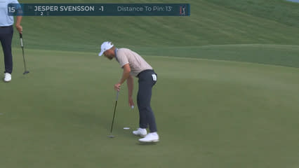 Jesper Svensson | Round 1 | 15th hole | Shot 3 | -1 Houston Open