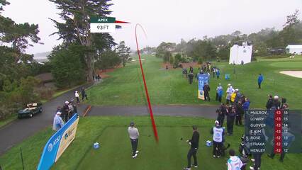 Russell Henley | Round 3 | 13th hole | Shot 1 | 2025 AT&T Pebble Beach