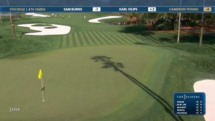 Cameron Young | Round 2 | 5th hole | Shot 2 | 2025 THE PLAYERS