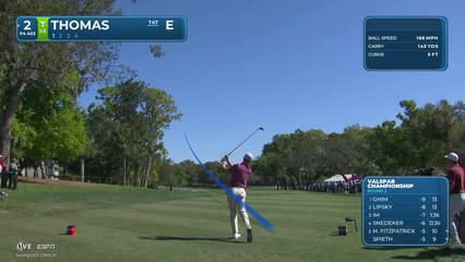Justin Thomas | Round 2 | 2nd hole | Shot 1 | 2026 Valspar