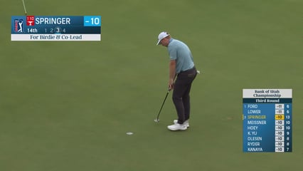 Hayden Springer | Round 3 | 14th hole | Shot 3 | 2025 Bank of Utah