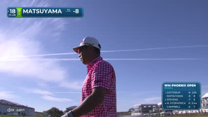 Hideki Matsuyama | Round 2 | 18th hole | Shot 2 | 2026 WM Phoenix Open