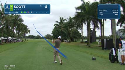 Adam Scott | Round 4 | 5th hole | Shot 1 | 2026 Cadillac