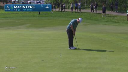 Robert MacIntyre | Round 3 | 3rd hole | Shot 4 | 2025 RBC Canadian