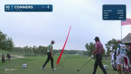 Corey Conners | Round 2 | 10th hole | Shot 1 | 2025 Valero