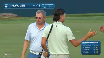 Min Woo Lee | Round 2 | 18th hole | Shot 4 | 2026 The American Express