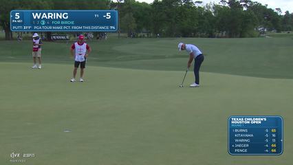 Paul Waring | Round 1 | 5th hole | Shot 3 | 2026 Texas Children's