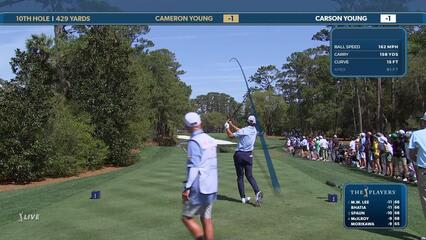 Cameron Young | Round 3 | 10th hole | Shot 1 | 2025 THE PLAYERS