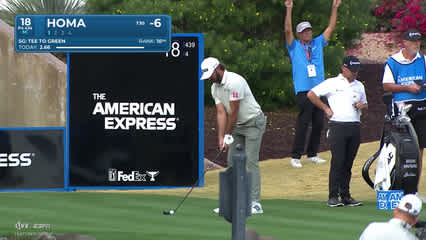 Max Homa | Round 1 | 18th hole | Shot 1 | 2026 The American Express