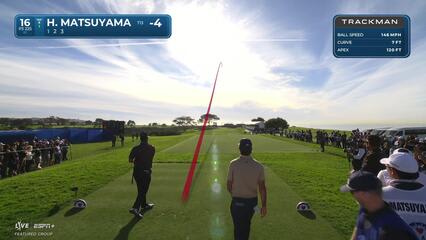 Hideki Matsuyama | Round 1 | 16th hole | Shot 1 | 2025 Farmers