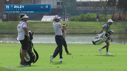 Davis Riley | Round 2 | 15th hole | Shot 2 | 2025 Mexico Open