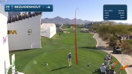 Christiaan Bezuidenhout | Round 1 | 17th hole | Shot 1 | 2025 WM Phoenix Open