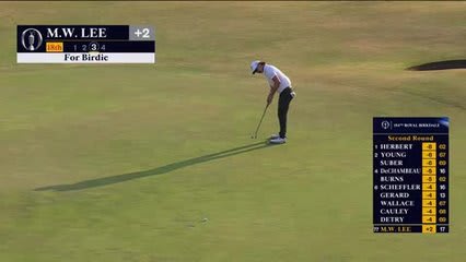 Min Woo Lee pours in birdie on 18th to make cut at The Open