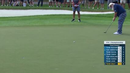 John Daly rolls in eagle putt at PNC Championship