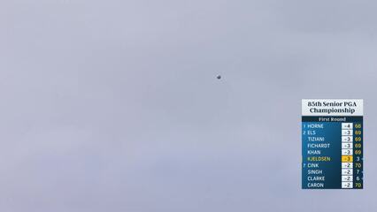 Søren Kjeldsen's tee shot sets up 4-under start after four holes at Senior PGA