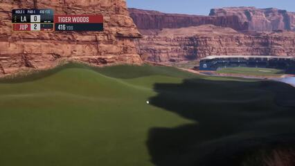 Tiger Woods hits signature stinger shot in return at TGL Finals