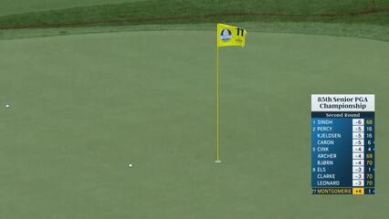 Colin Montgomerie pitches in for impressive eagle hole-out at Senior PGA