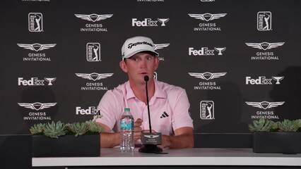 Jacob Bridgeman news conference after winning The Genesis