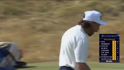 Tommy Fleetwood fires up local crowd with long birdie at The Open
