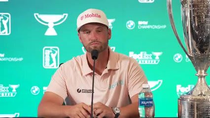 Wyndham Clark news conference after winning BMW Championship