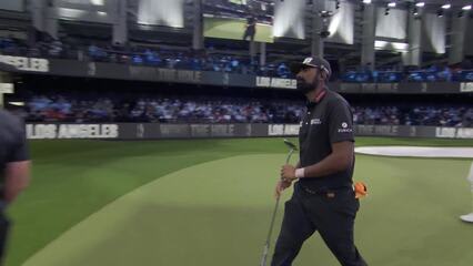 Sahith Theegala drains clutch birdie putt with Hammer in play at TGL Finals