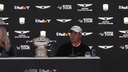 Tom Kim news conference after winning Genesis Scottish Open