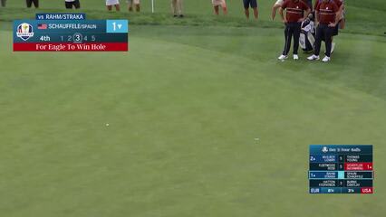 Xander Schauffele pours in electrifying 41-foot eagle to tie match