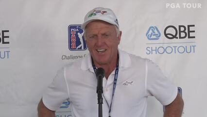 Greg Norman on the popularity of his event before QBE Shootout