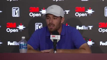 Aaron Wise talks importance of having his wife as caddie