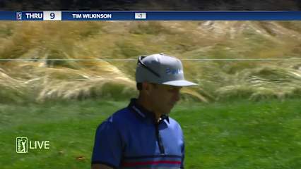 Tim Wilkinson birdies No. 9 in Round 1 at Travelers